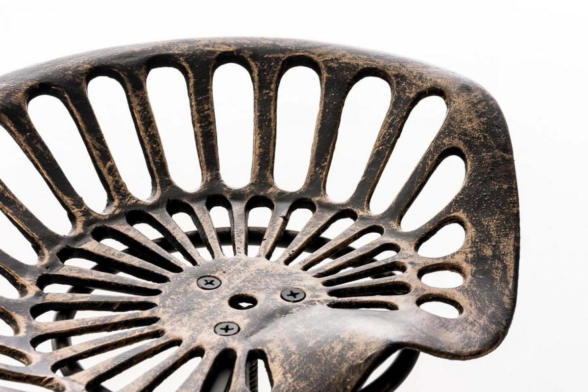 BARHOCKER Metall bronze - Bronzefarben, Metall (43/74/43cm) - CLP