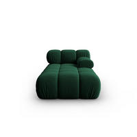 CHAISELONGUE rechts Bellis aus Samt flaschengrün - Grün, Textil (97/62/157cm) - Micadoni