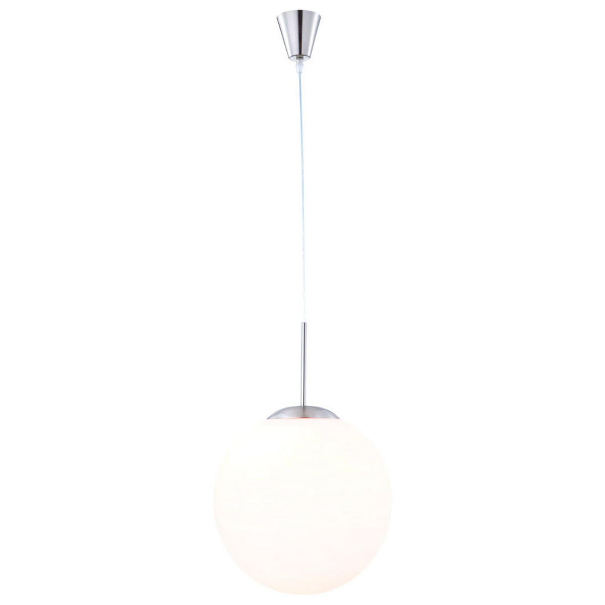 HÄNGELEUCHTE Metall Glas Weiß Opal - Weiß, Glas (30/30/180cm) - Globo Lighting
