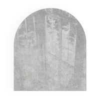 GLASPLATTE für Kamin 80x70 cm - Grau, Glas (80/70/0.4cm) - TULUP
