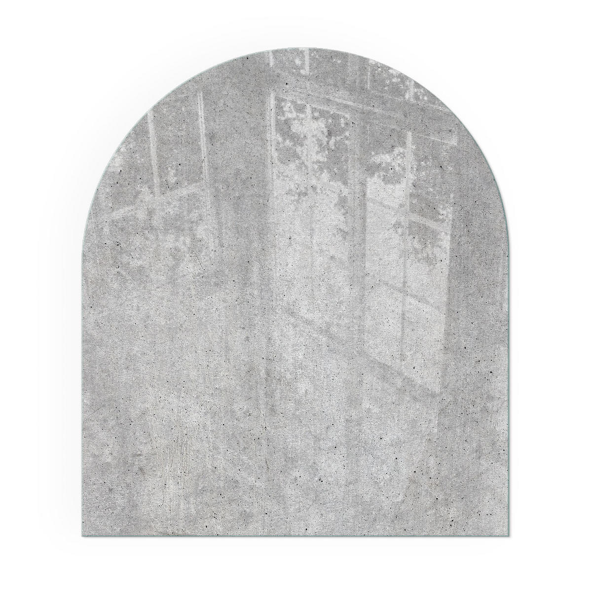 GLASPLATTE für Kamin 80x70 cm - Grau, Glas (80/70/0.4cm) - TULUP