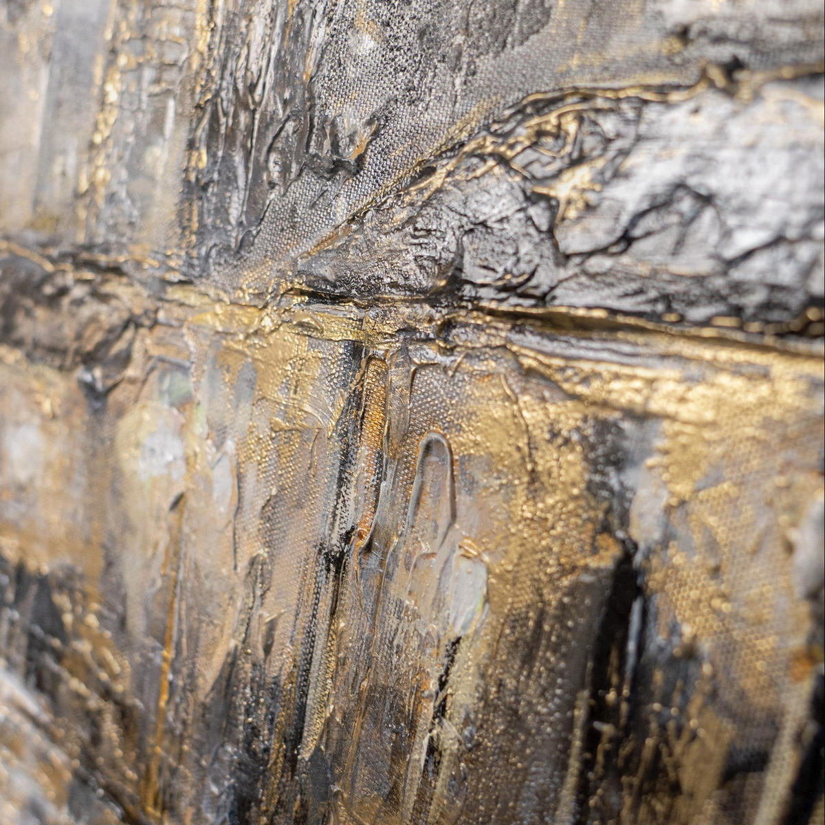 GEMÄLDE Regenlaternen Schattenfugenrahmen Schwarz 70x50 cm - Schwarz, Holz (70/50cm) - YS-art gallery