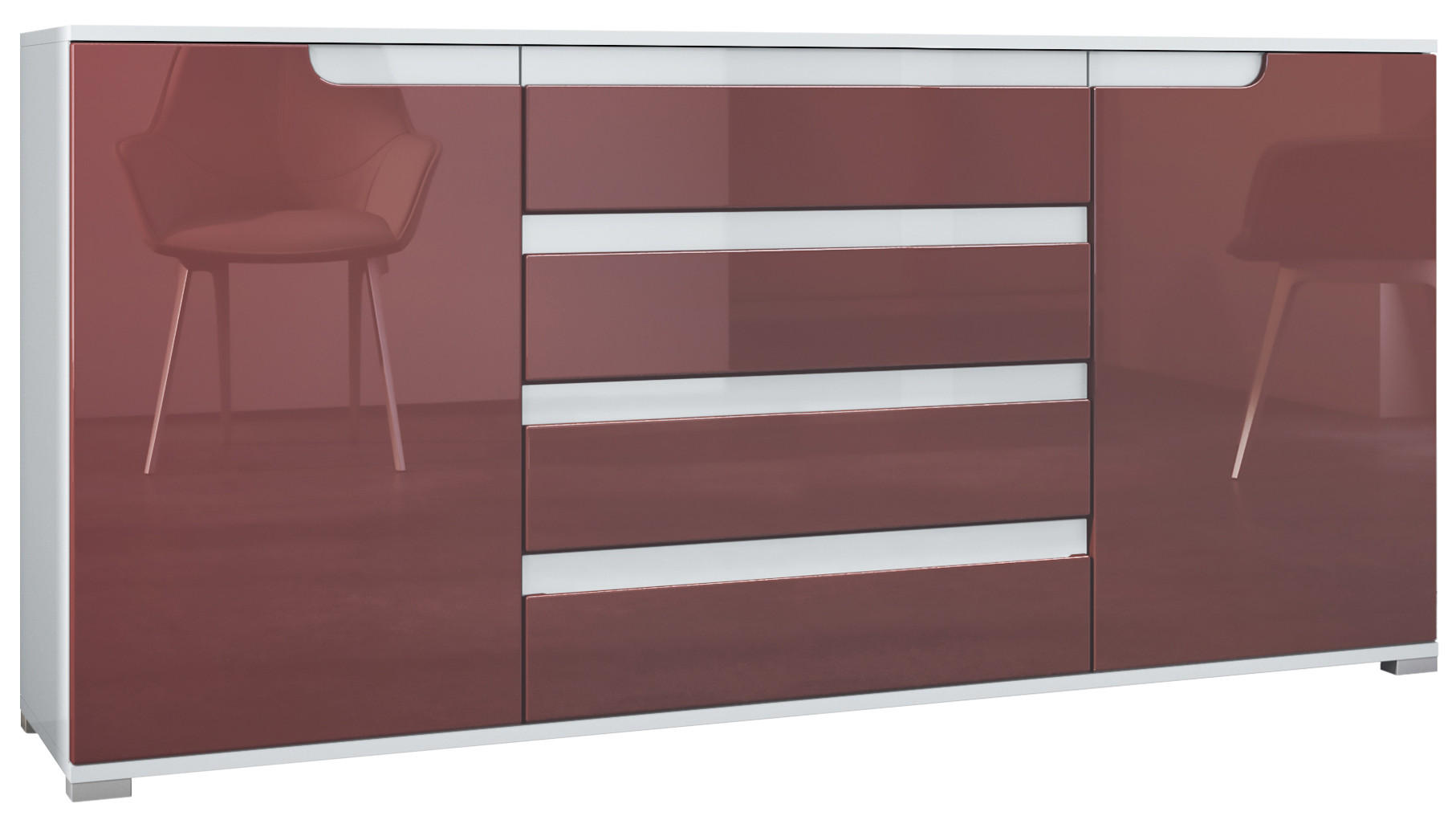 Vladon Sideboard Bordeaux 166.5x75.5x35 cm