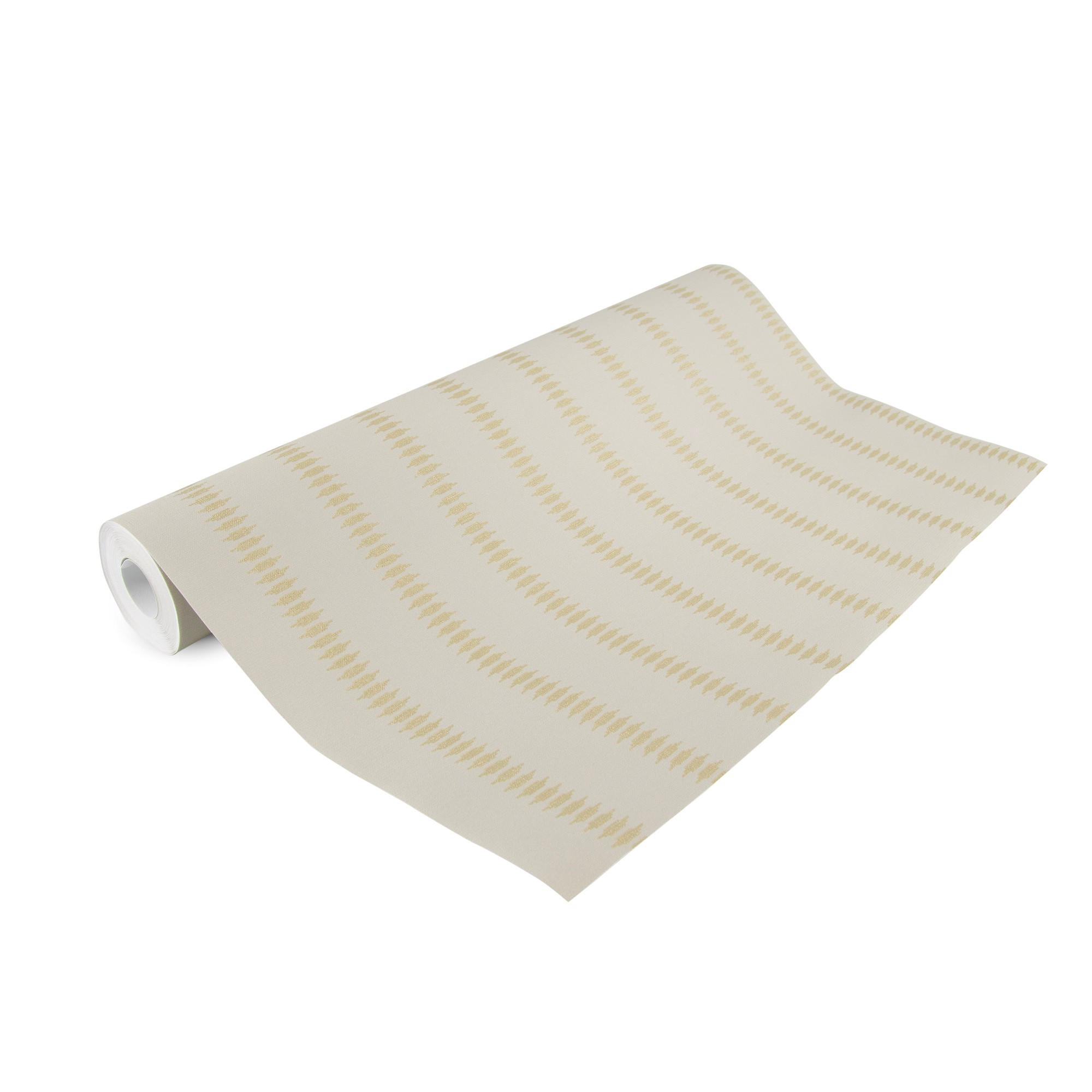 VLIESTAPETE Gold Diamant Flachs - Goldfarben/Braun, Papier/Kunststoff (53/1000cm) - Walldoctor