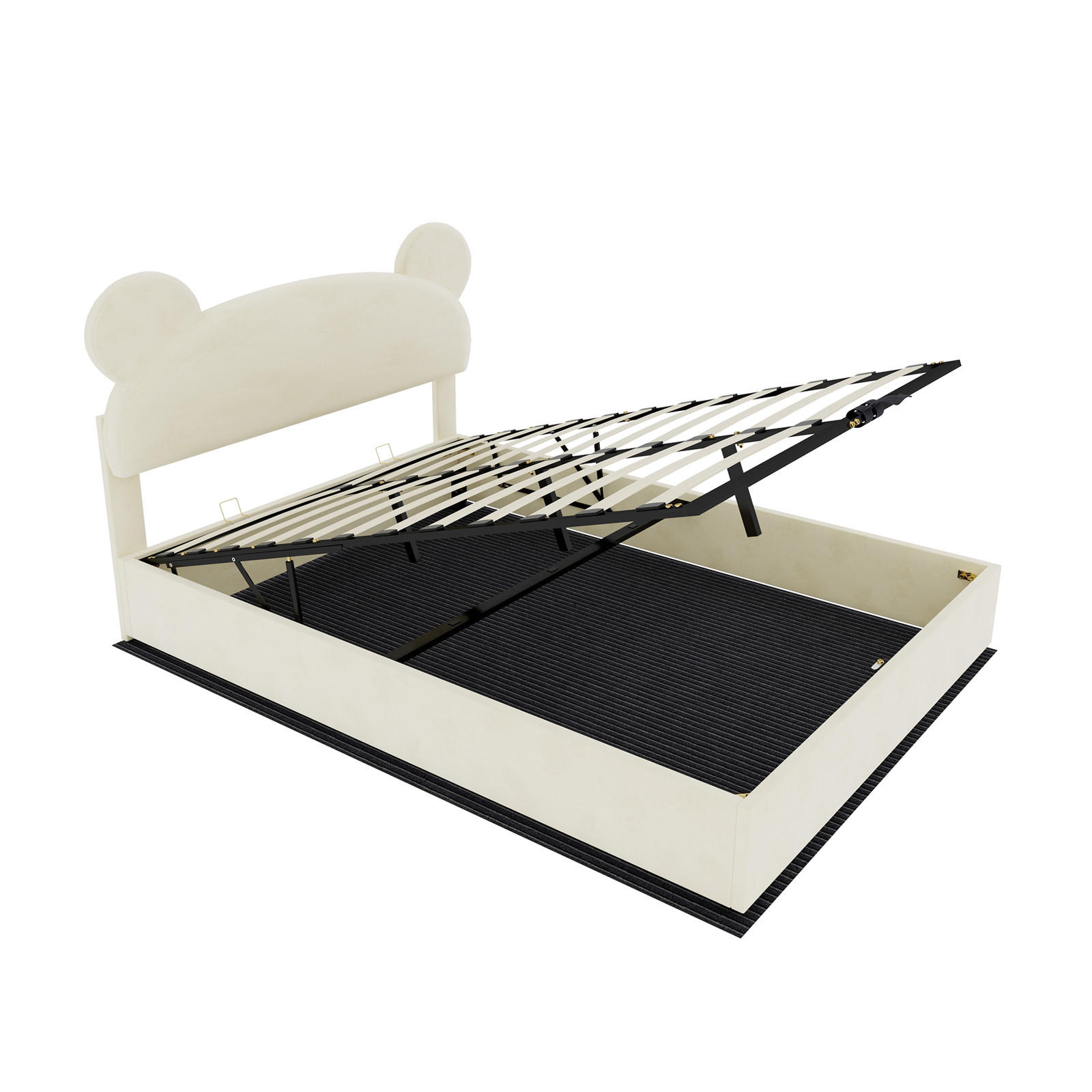 ComfortXL Stauraumbett Beige 140x200 cm