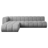 ECKSOFA modulares Sofa Darnel-L2 - 296x177x70 cm Grau - Hellgrau, Holzwerkstoff/Textil (296/177cm) - ALTDECOR