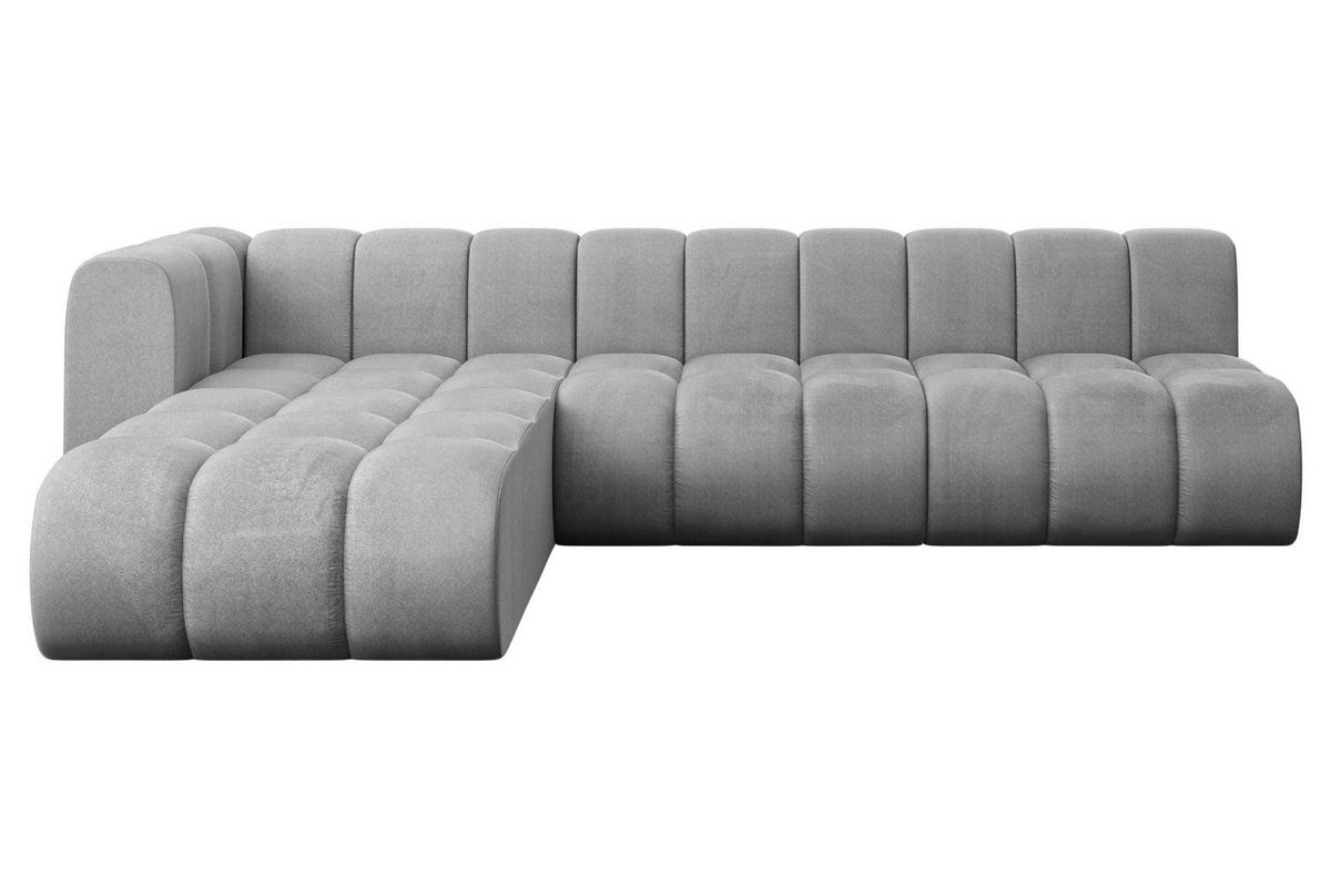 ECKSOFA modulares Sofa Darnel-L2 - 296x177x70 cm Grau - Hellgrau, Holzwerkstoff/Textil (296/177cm) - ALTDECOR