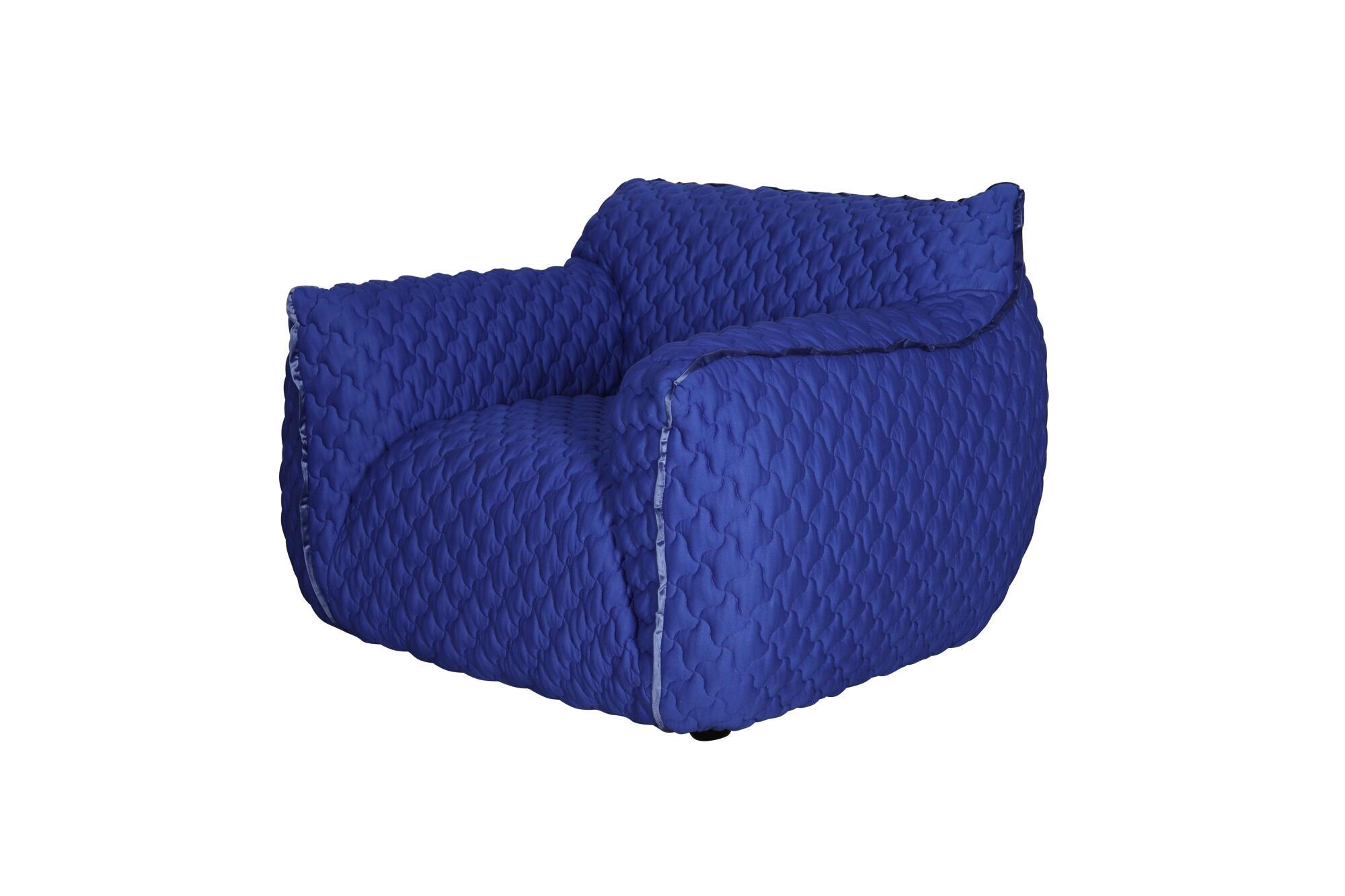 SESSEL NUA Blau 113x102x82 cm - Blau, Textil (113/82/102cm) - FURNLUX
