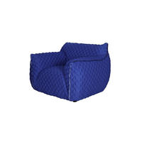 SESSEL NUA Blau 113x102x82 cm - Blau, Textil (113/82/102cm) - FURNLUX
