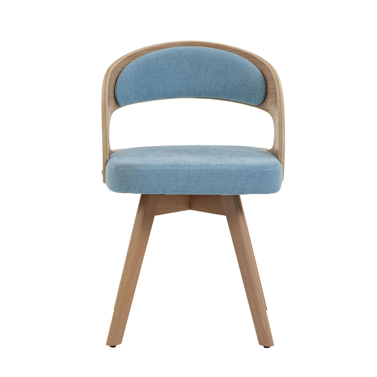 ARMLEHNSTUHL-SET DE-36276 2 Stück mit 360°-Drehung Blau - Blau, Holz (44/72/41cm) - ComfortXL