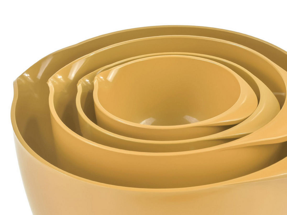 RÜHRSCHÜSSEL-SET Margrethe New gelb (4tlg) - Gelb, Kunststoff (21/15cm) - Rosti