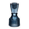 KERZENHALTER Patricia blau 5/5/10 cm Glas - Blau, Glas (5/10/5cm) - Mondex