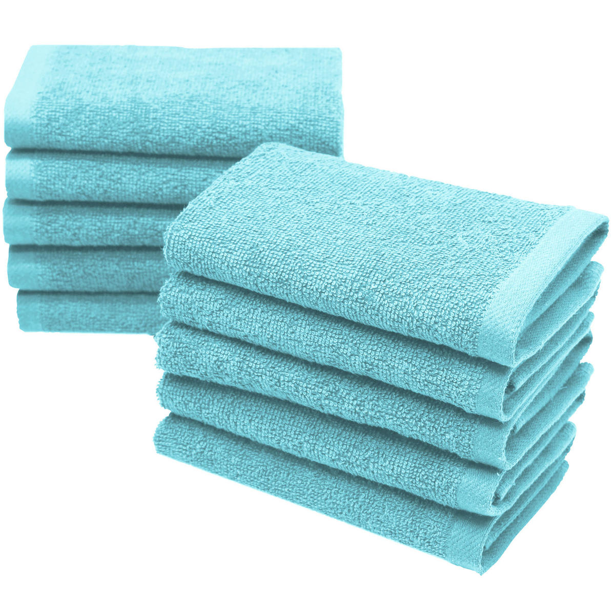 SEIFTÜCHER, 10er-Set, 30x30 cm, 100% Baumwolle, Blau - Blau, Textil (30/30cm) - Zollner