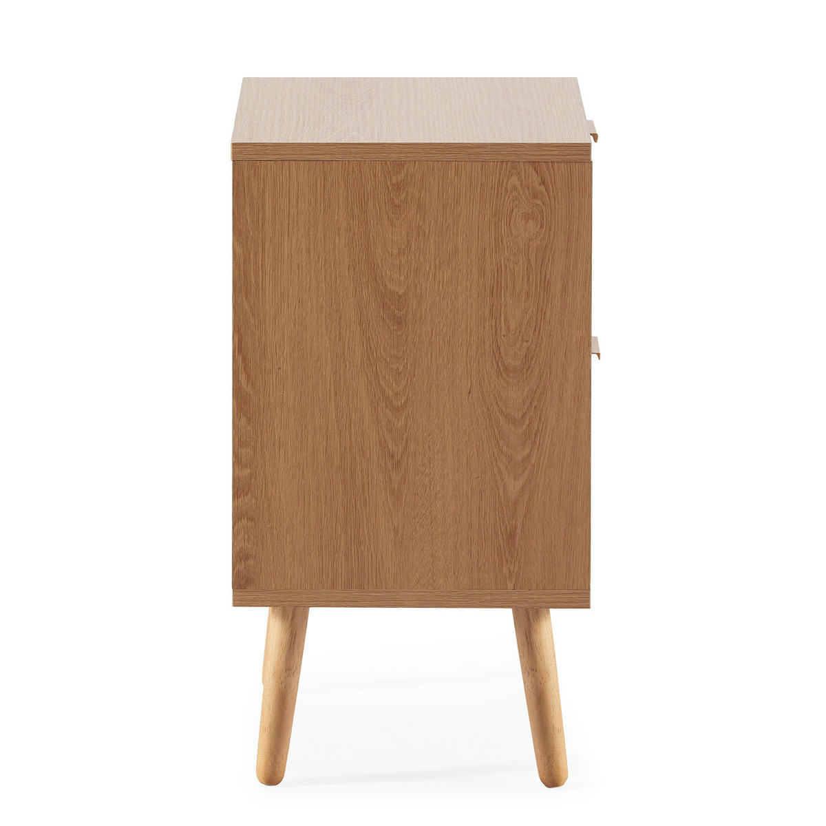 NACHTTISCH Lluvia 2 Schubladen Eichenfarbe - Eichefarben, Holz/Holzwerkstoff (40/55/30cm) - VS Venta-stock