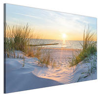 LEINWANDBILD Strand 120x80 cm - Multicolor, Holz (120/80cm) - LUMASOUL