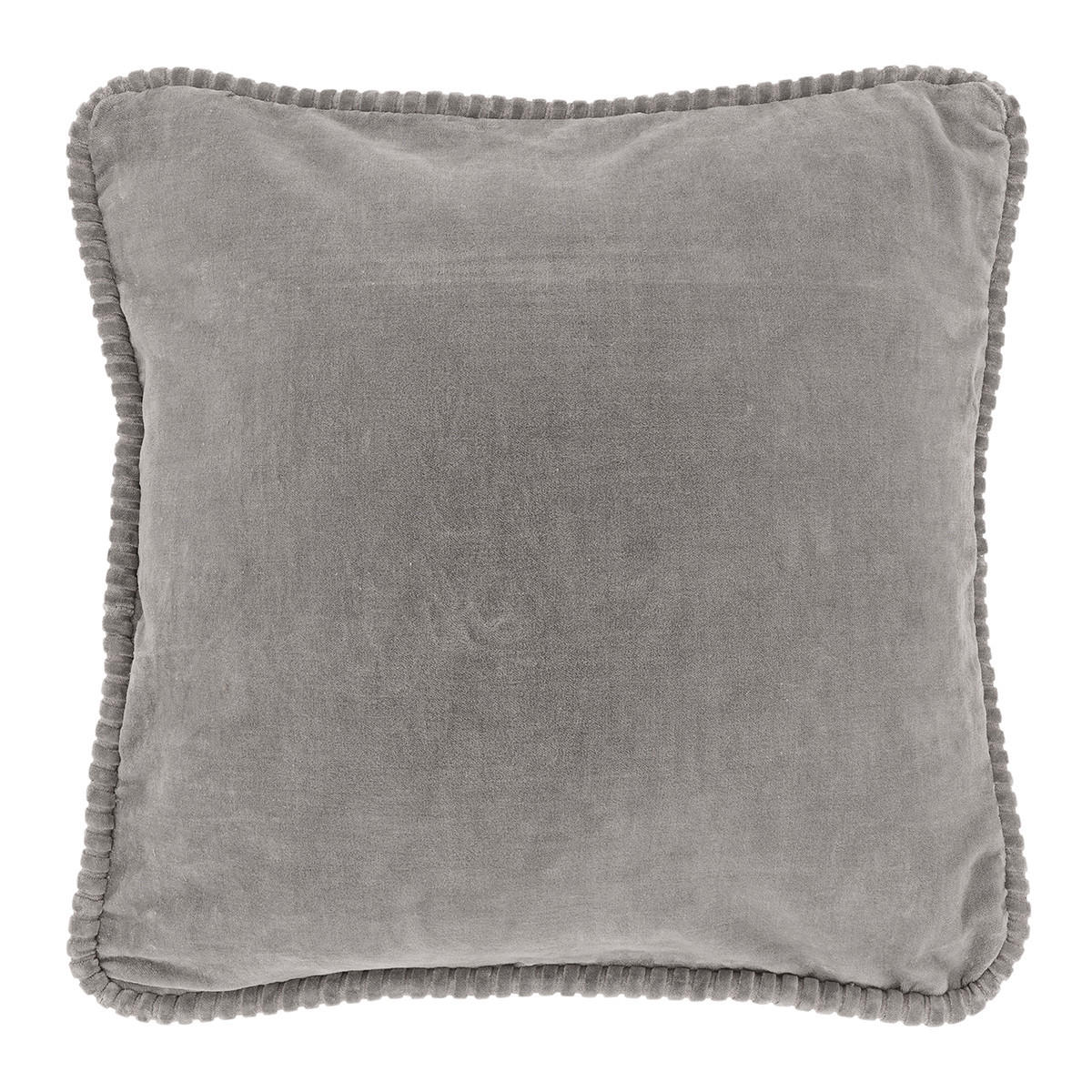 DEKOKISSEN Carmel Grau 45/45/8 cm - Grau, Textil (45/45cm) - Unique Living