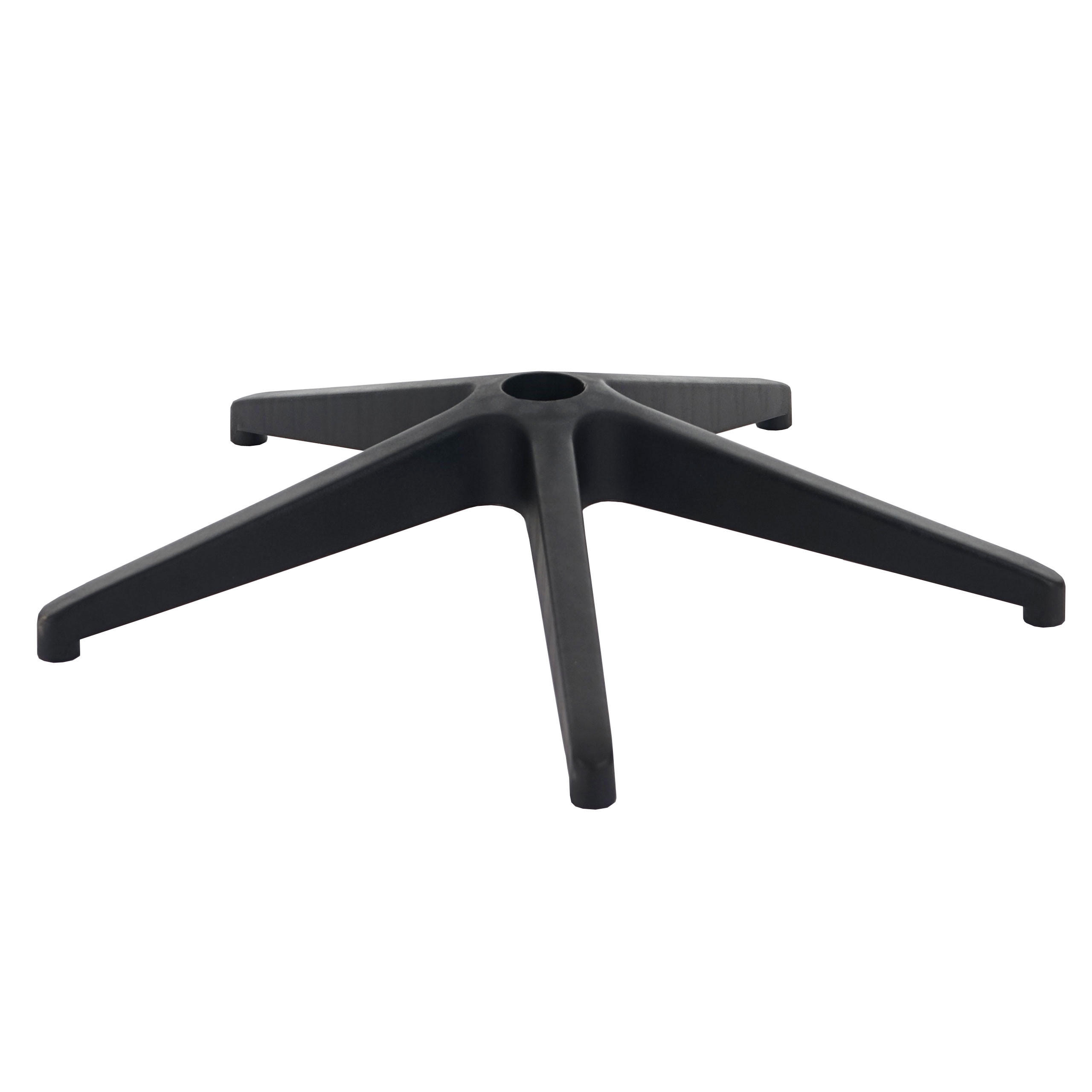 FUSSKREUZ 60CM LOCH Ø5CM Schwarz - Schwarz, Kunststoff (60/12/60cm) - MCW