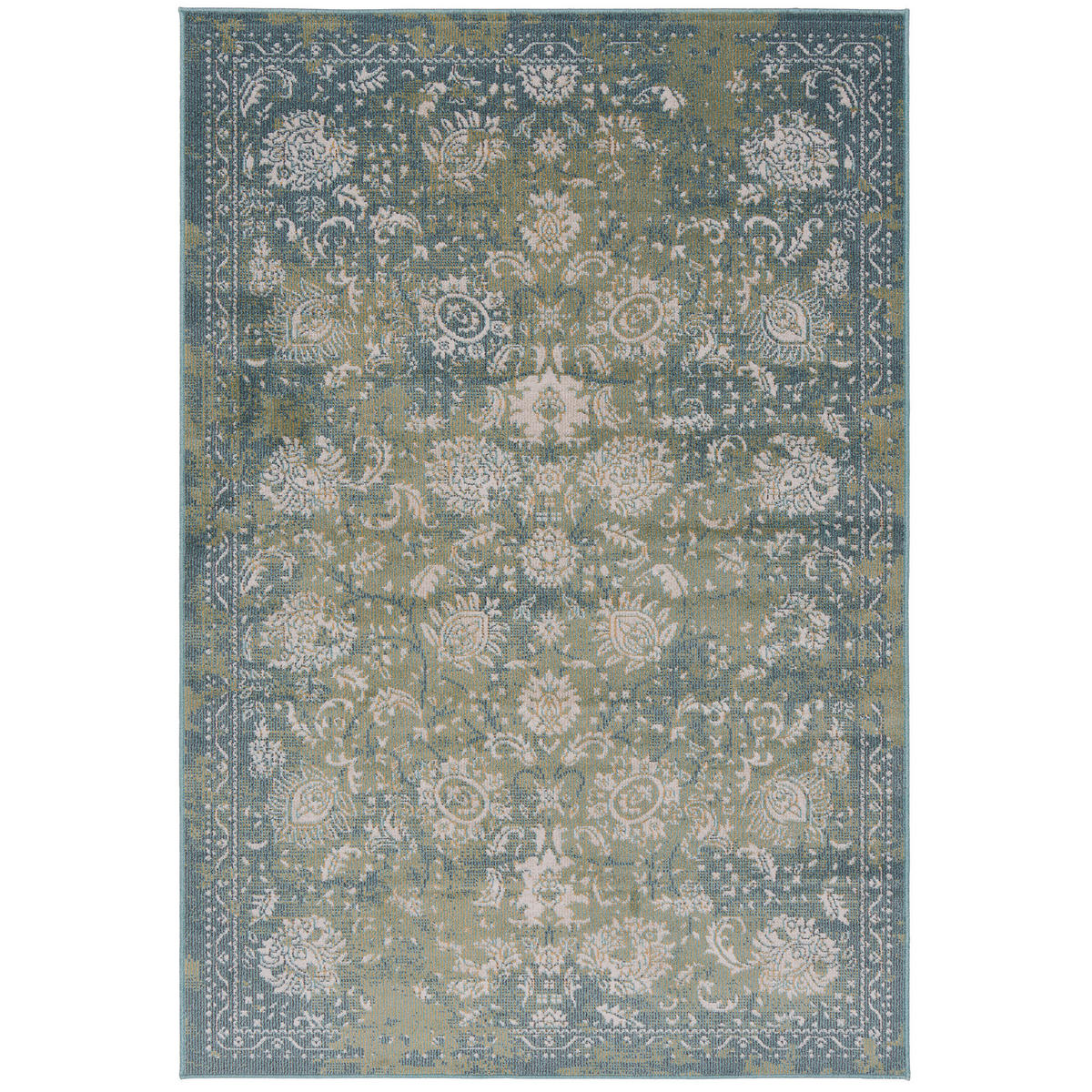 INDOOR OUTDOOR TEPPICH LAGOS VINTAGE - Petrol, Textil (160/230cm) - Pergamon