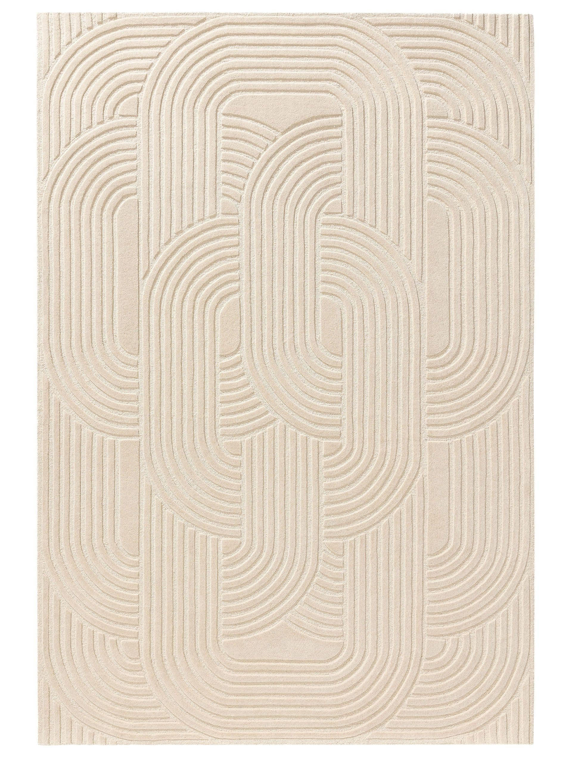 WOLLTEPPICH Nuria Cream 120x170 cm - Creme, Textil (120/170cm) - benuta Pure