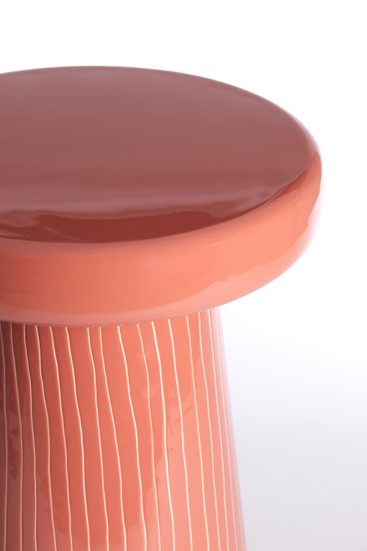 BEISTELLTISCH Nunoa Rot Ø41/51 cm - Rot, Metall (41/41/51cm) - Light & Living