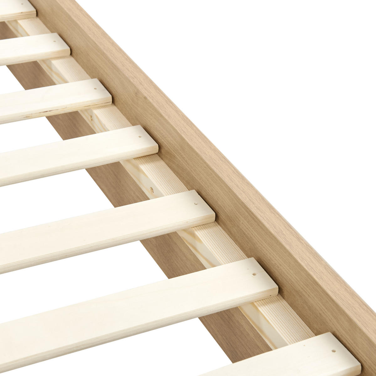 BETT mit Lattenrost 180x200 cm Beige Millay - Beige, Textil (180/200cm) - Beliani