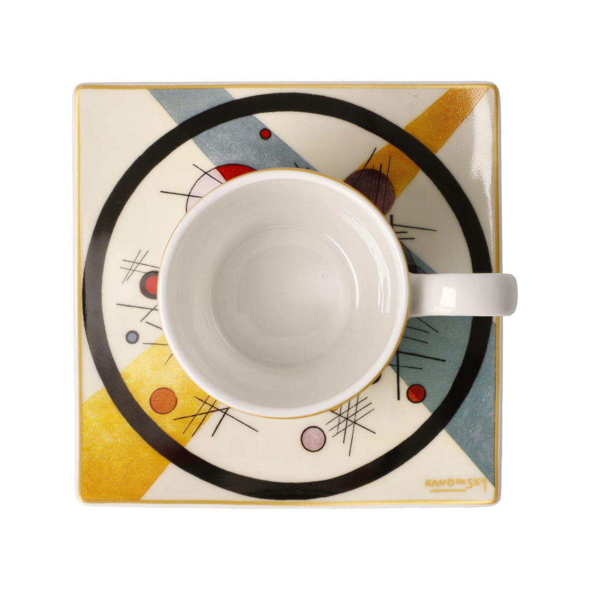 ESPRESSOTASSE Kreise im Kreis - Artis Orbis Wassily Kandinsky Bunt Fine Bone China - Multicolor, Keramik (0.35L) - Goebel