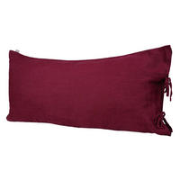 KISSENBEZUG reines Leinen merlot-rot 40/80 cm - Dunkelrot, Naturmaterialien (40/80cm) - beties Heimtextil