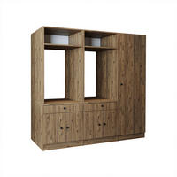 WASCHMASCHINENSCHRANK Serie 1 194cm Breit, 184cm Hoch - Eichefarben, Holzwerkstoff (194/184/67cm)