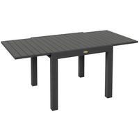 GARTENTISCH DE-07261 ausziehbar, wetterbeständig mit Aluminiumgestell Grau - Grau, Metall (162/80/75cm) - ComfortXL