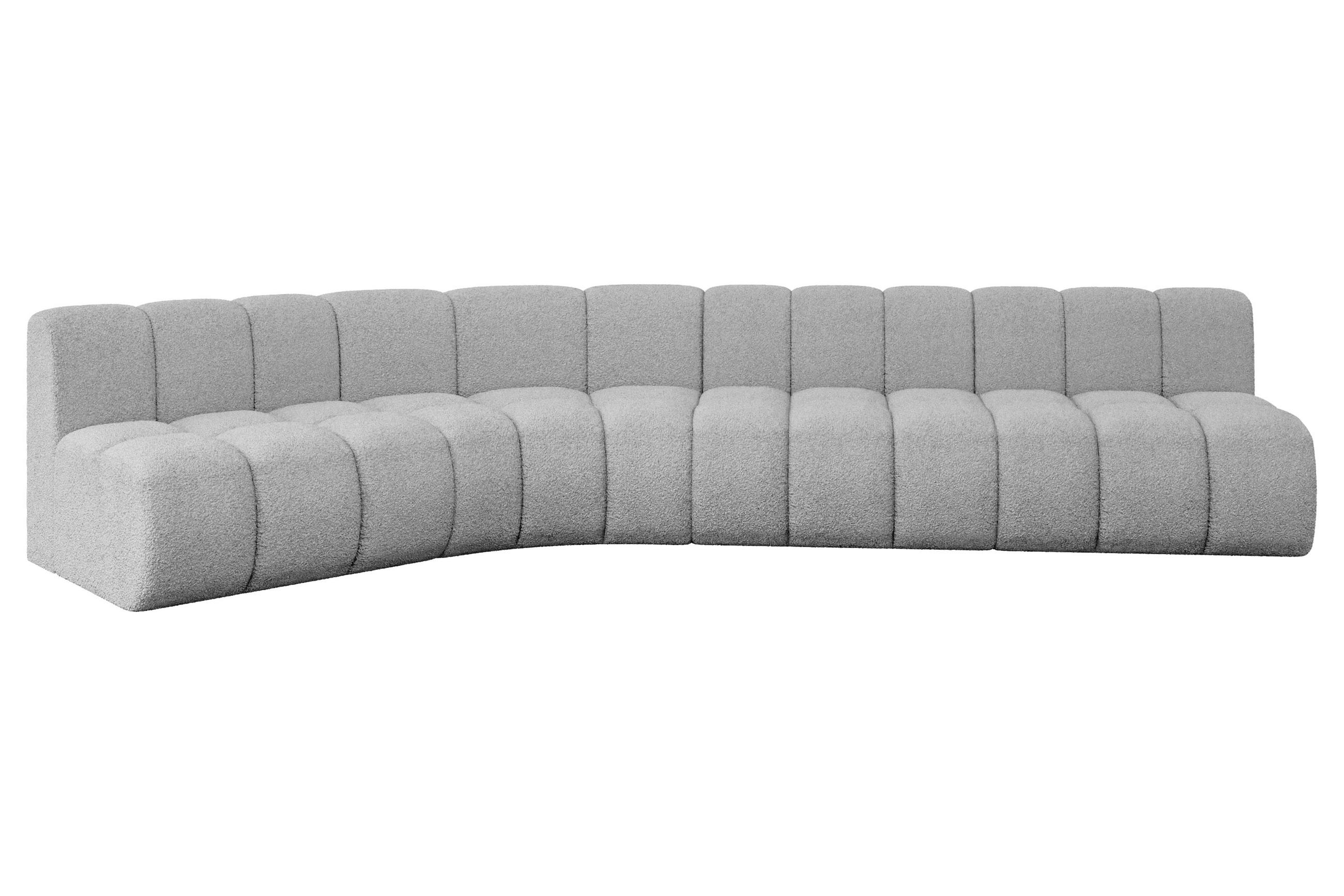 Altdecor Ecksofa Hellgrau 381x174 cm
