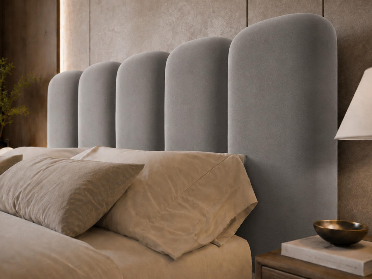 POLSTERBETT TEDDY 200x200 cm in Grau mit Metalllattenrost, Bettkasten, gepolstertes Kopfteil Velvet-Stoff - Grau, Holz/Textil (200/200cm) - EMLAR Home