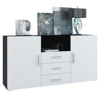SIDEBOARD Skadu Front in Weiß matt - Weiß, Holzwerkstoff (138.5/71.5/35cm) - Vladon