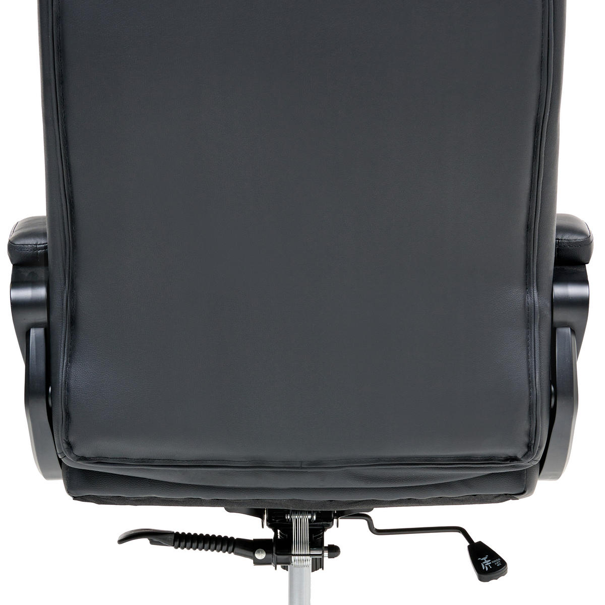 CHEFSESSEL Kunstleder Schwarz Proud - Schwarz, Kunststoff (66/115/66cm) - Beliani