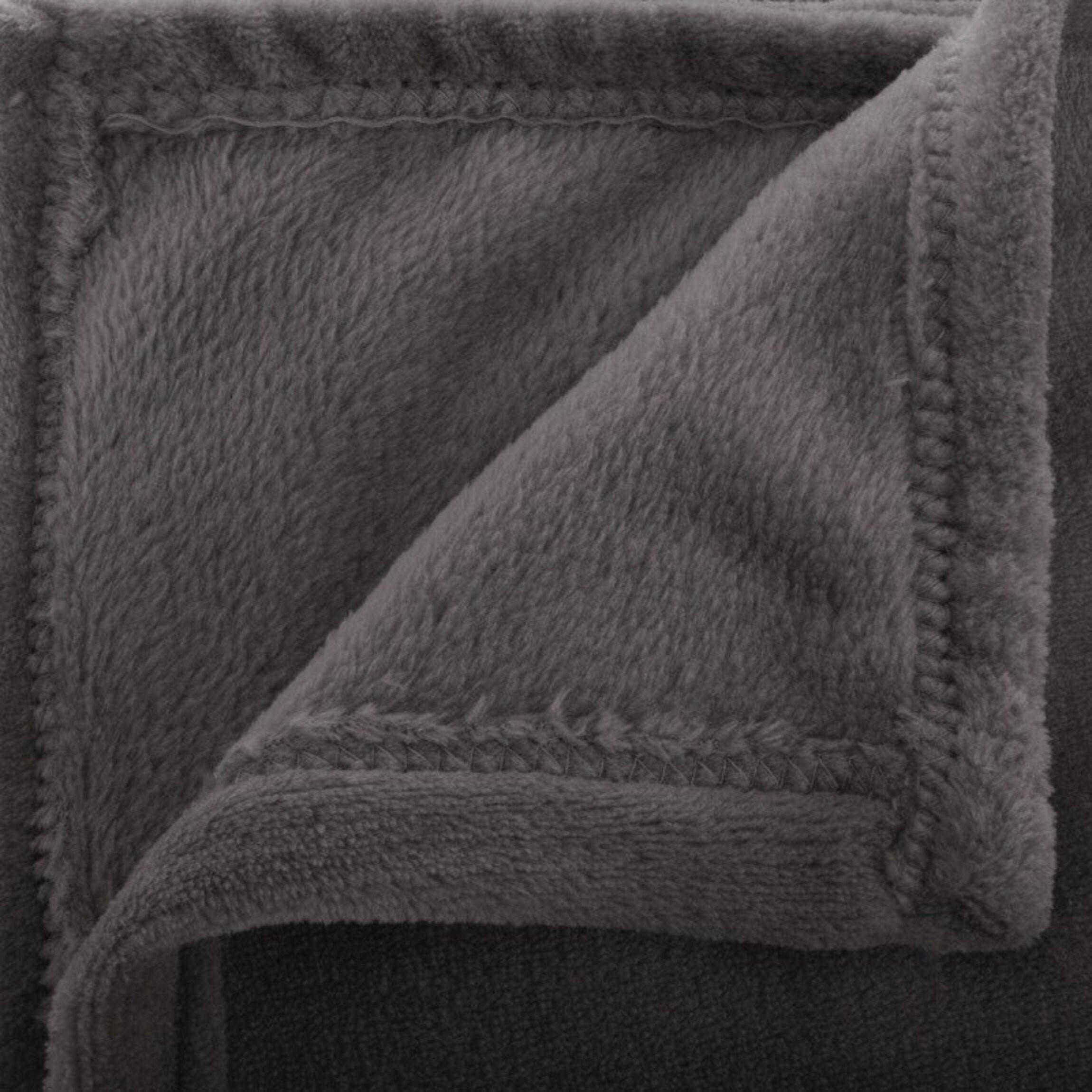 FLEECEDECKE Uni 180/230 cm - Anthrazit, Textil (180/230cm) - Atmosphera Createur d´interieur