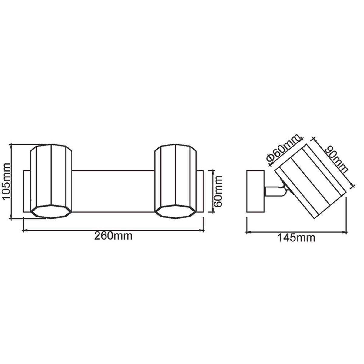 DECKENLEUCHTE Metall anthrazit JAMES - Anthrazit, Metall (26/6/14.5cm) - Globo Lighting
