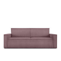 SCHLAFSOFA NAPI in Pet Friendly Cord-Stoff, hellviolett - Violett/Schwarz, Textil (228/89/101cm) - KONSIMO®