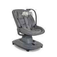 BABYWIPPE Hera dunkelgrau App-Steuerung, 360° drehbar, Moskitonetz, 5-Punkt-Gurt, 5 Stufen - Grau, Metall - Cangaroo