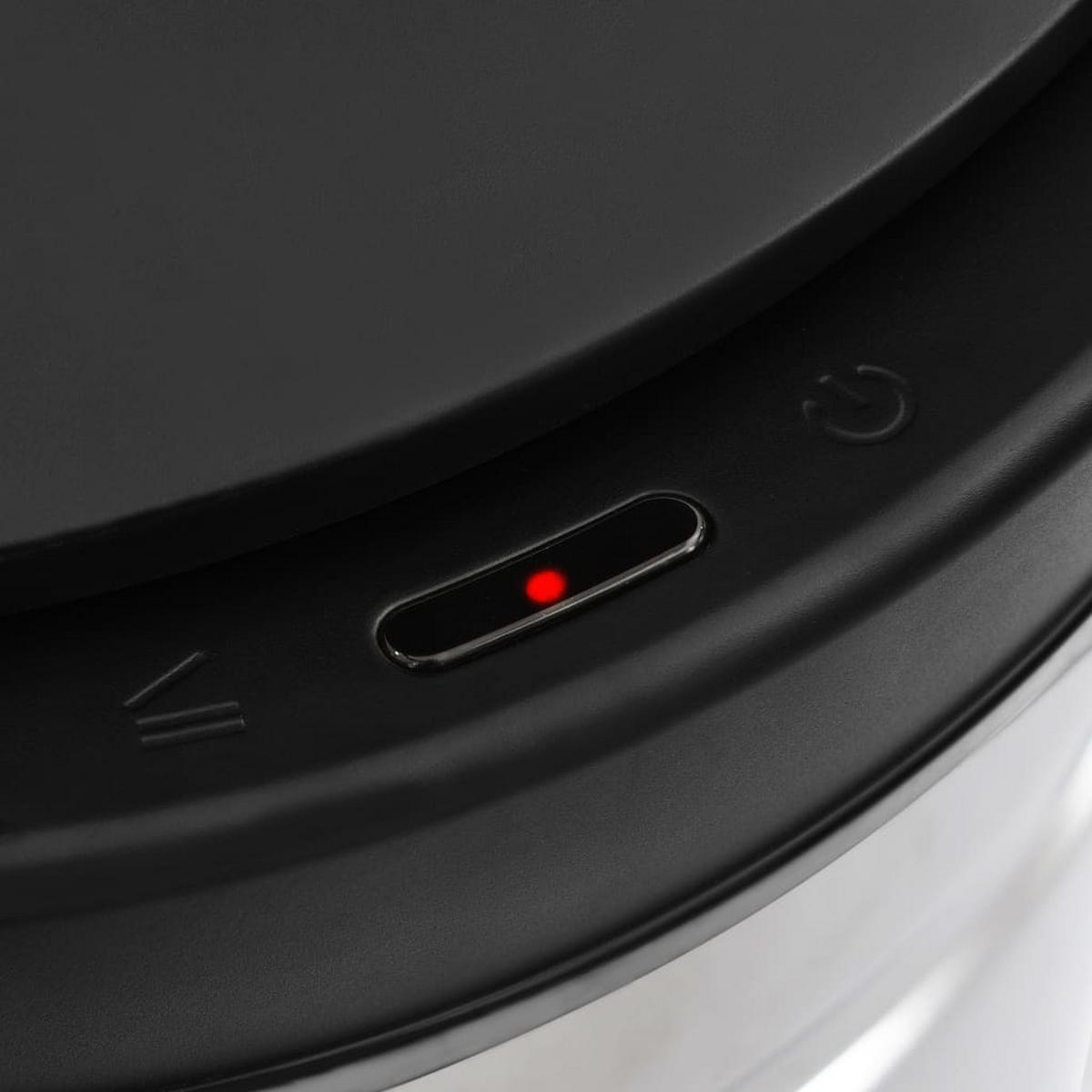 MÜLLEIMER mit Sensor 80L Edelstahl Abfalleimer Automatik - Silberfarben, Metall (36/86/36cm) - DELUKE