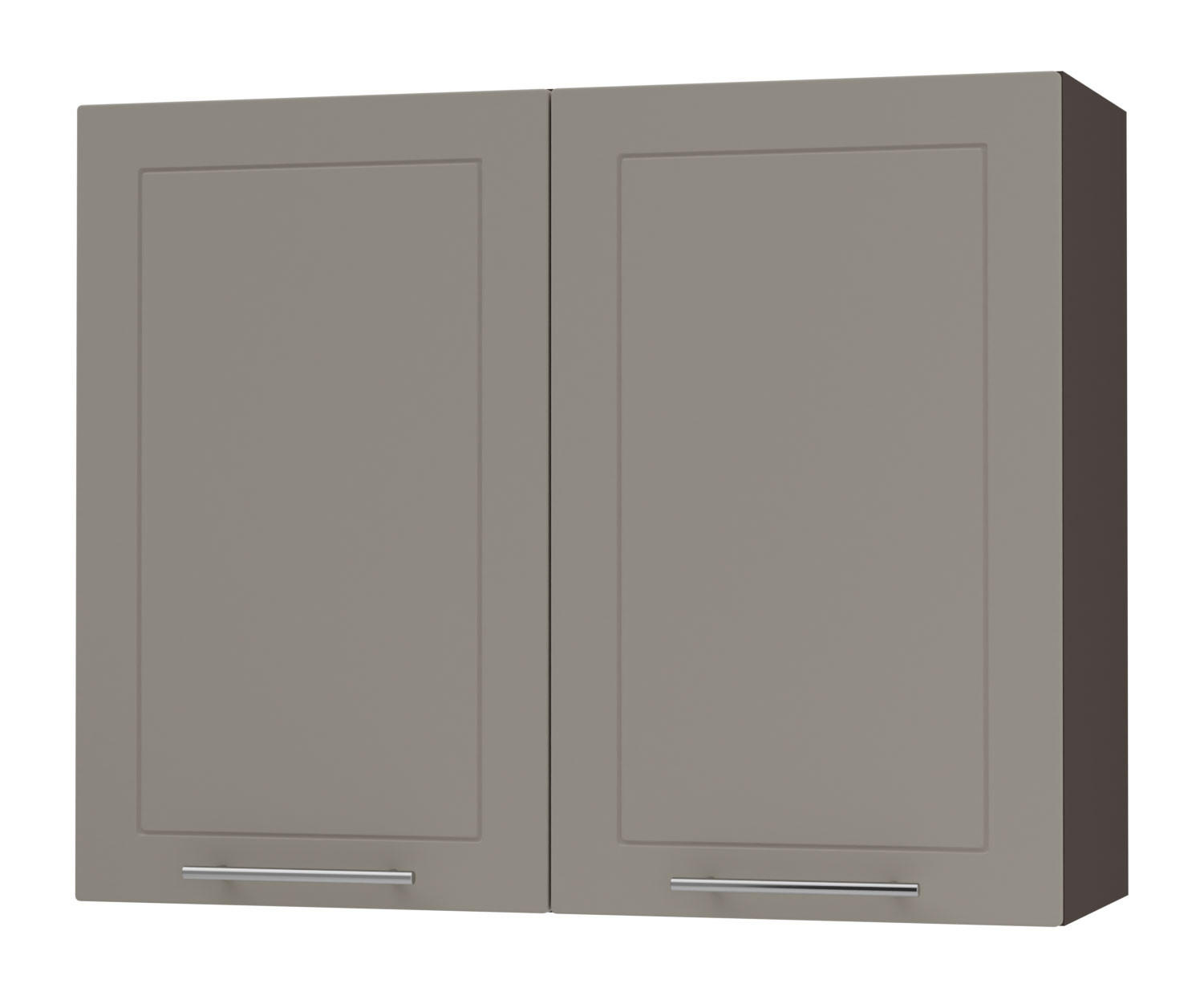 KÜCHENHÄNGESCHRANK Kvantum W3/90 Beige Matt / Lava Matt 90 / 32,5 / 72cm - Dunkelgrau/Beige, Holz/Holzwerkstoff (90/72/32.5cm) - Feldmann-Wohnen