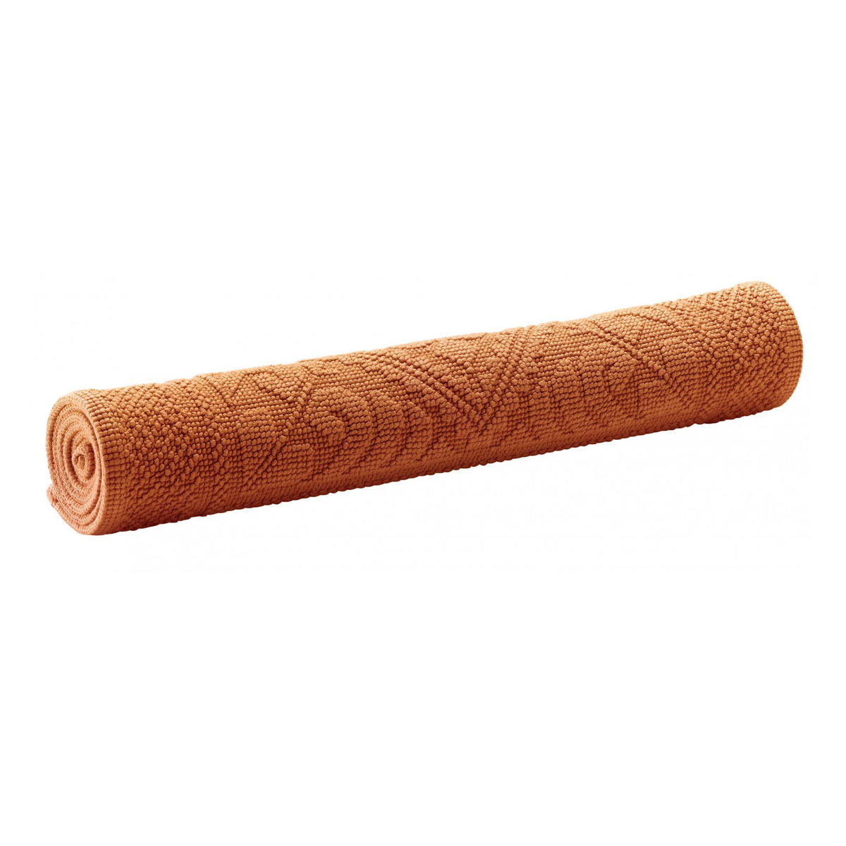 BADEMATTE Enzo kupferbraun 54 x 110 cm - Terracotta, Textil (54/110cm) - Vivaraise