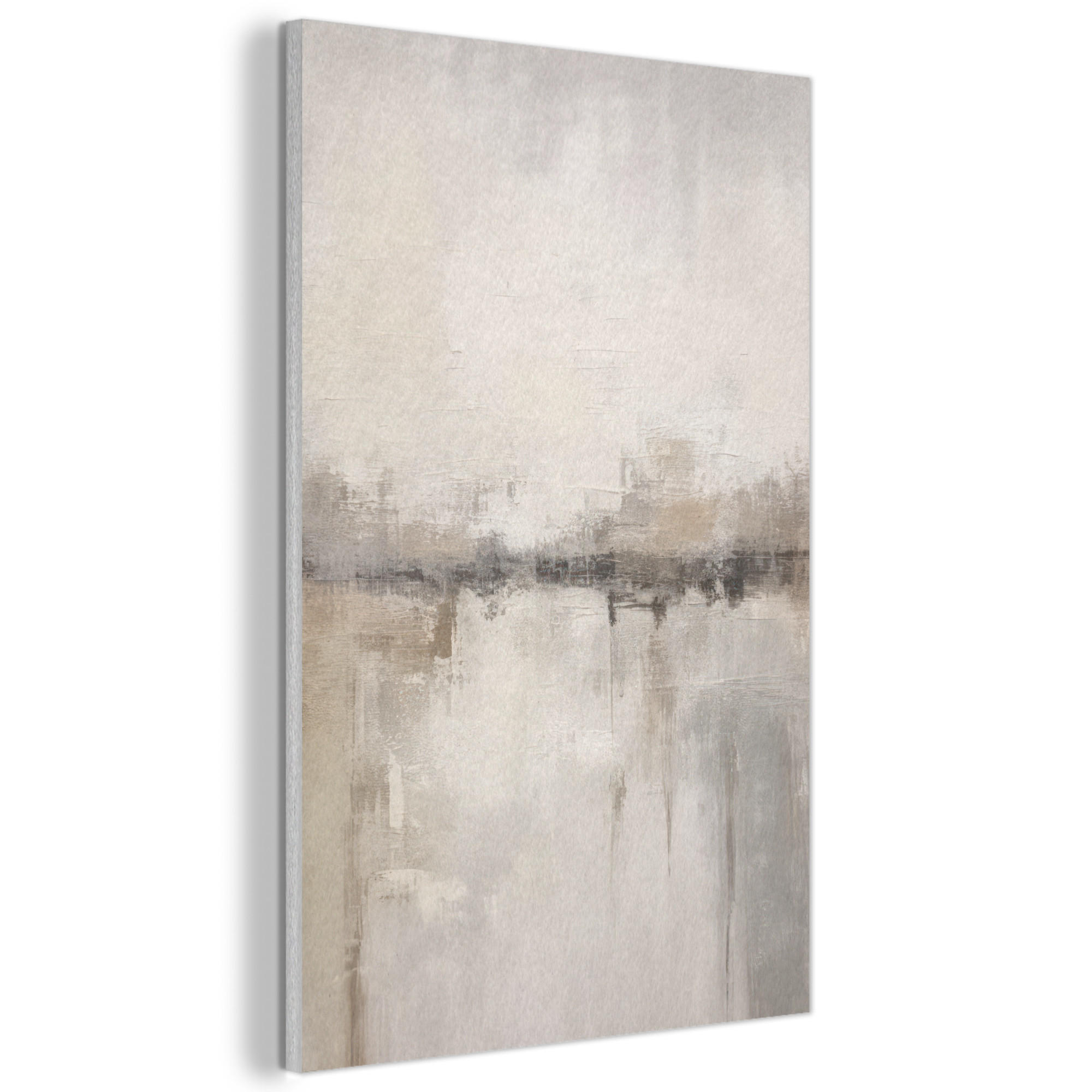 AKUSTIKBILD Moderne Kunst - Abstrakt - Beige Wanddeko 60x90 cm - Beige, Kunststoff (60/90/0.9cm) - MuchoWow