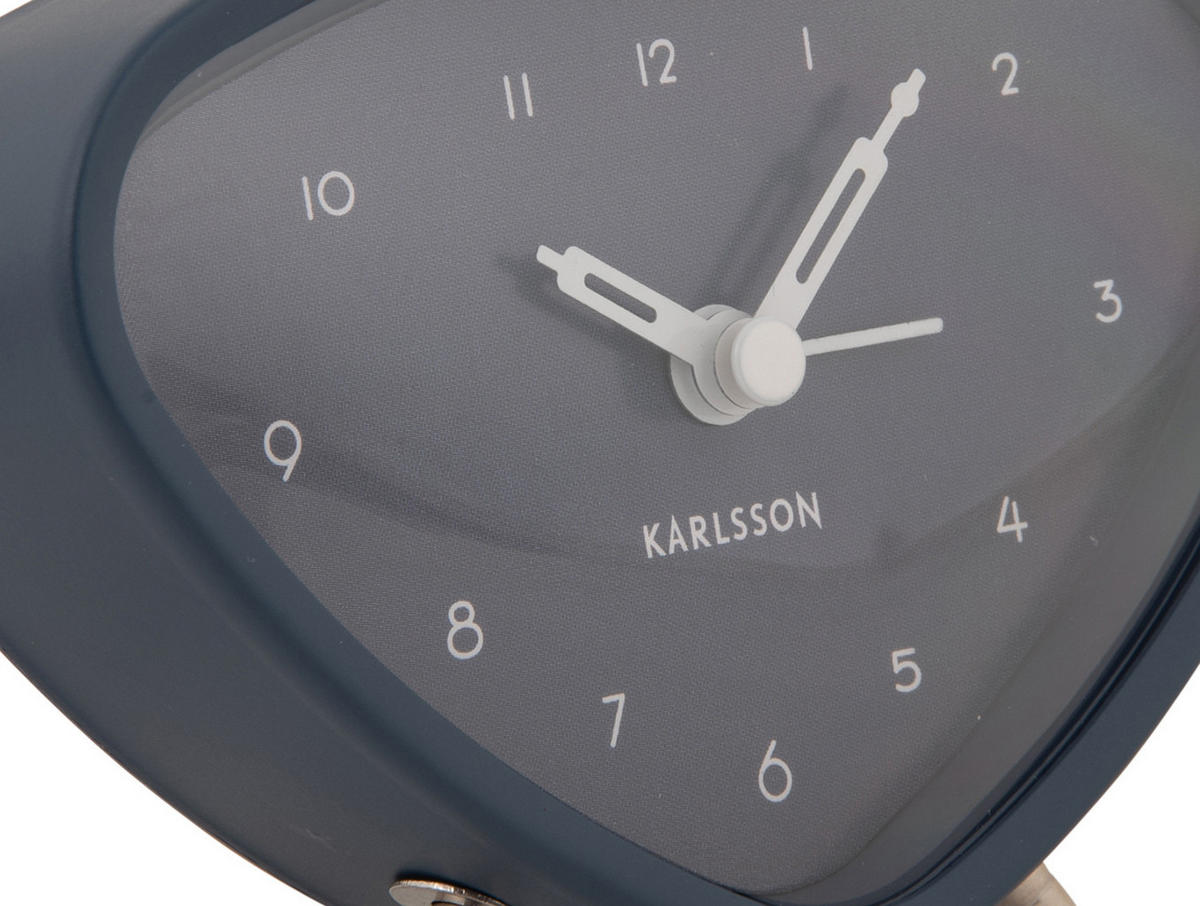 WECKER Triangle 11.4/11.4/9.3 cm - Anthrazit, Metall (11.4/9.3/11.4cm) - Karlsson