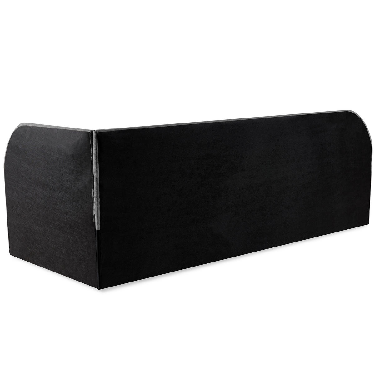 POLSTERBETT Cobi, Eckbett 80x200 cm mit Bettkasten, Hellgrau, Rechts - Hellgrau, Textil (80/200cm) - Beautysofa