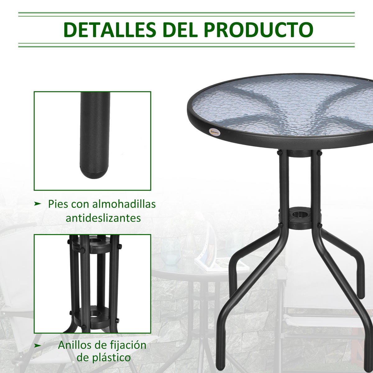 GARTENTISCH,SCHWARZ,1 Stück - Schwarz, Metall (60/60/70cm) - GiPP