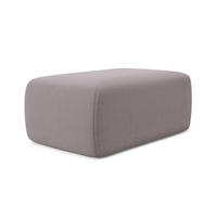 POUF Samt Stoff Violett - Lila/Flieder, Kunststoff/Textil (102/40/62cm) - Makamii