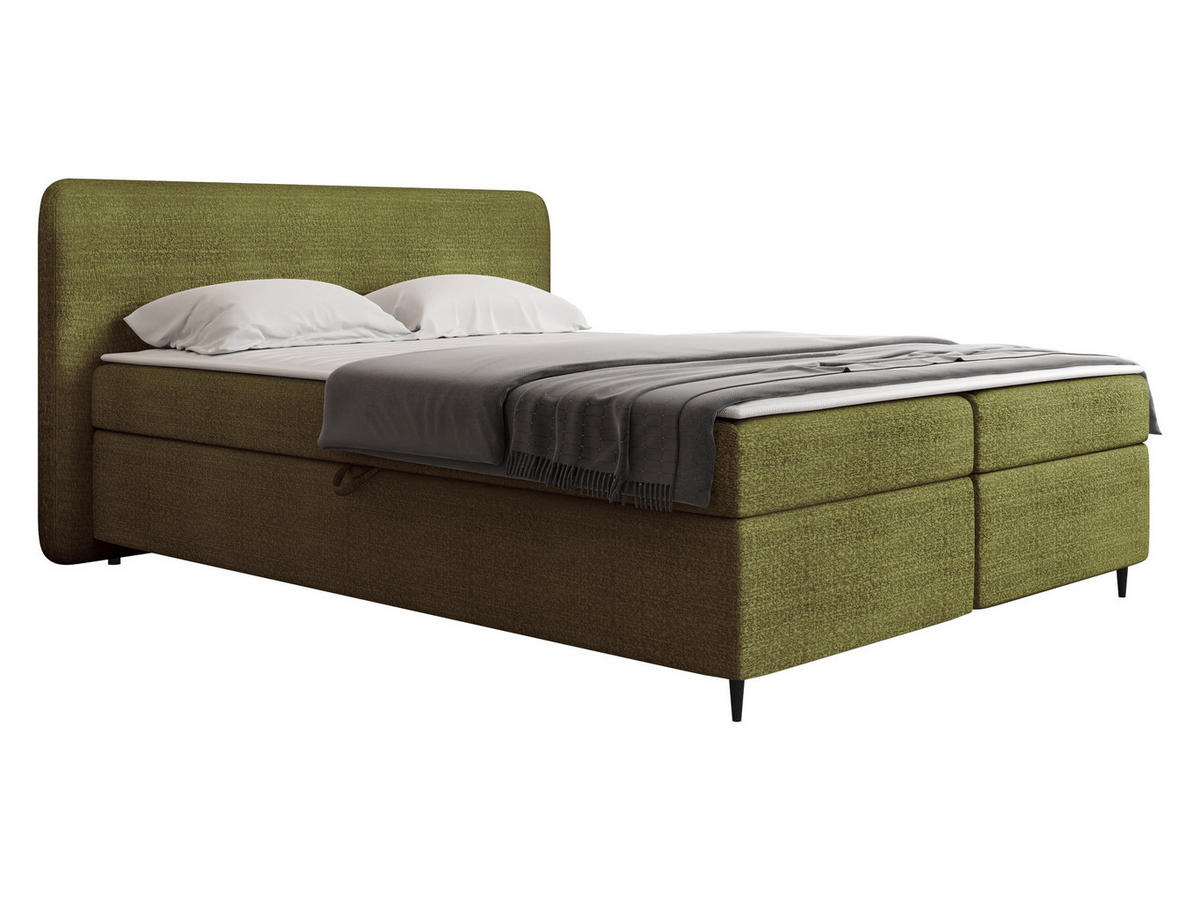 BOXBETT Boho II - Schwarz/Mintgrün, Holz/Holzwerkstoff (140/200cm) - MIRJAN24