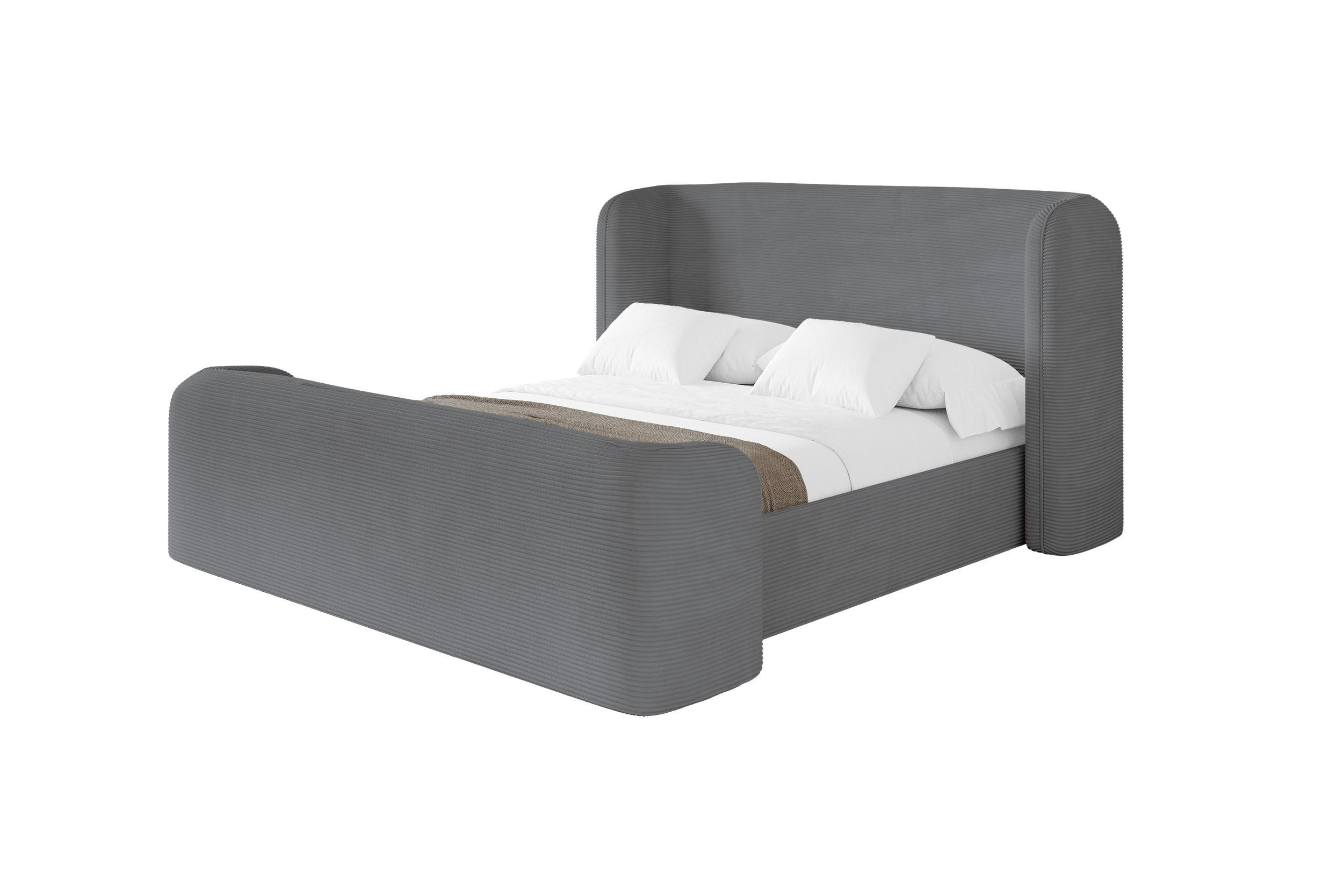 Altdecor Polsterbett Anthrazit 180x200 cm