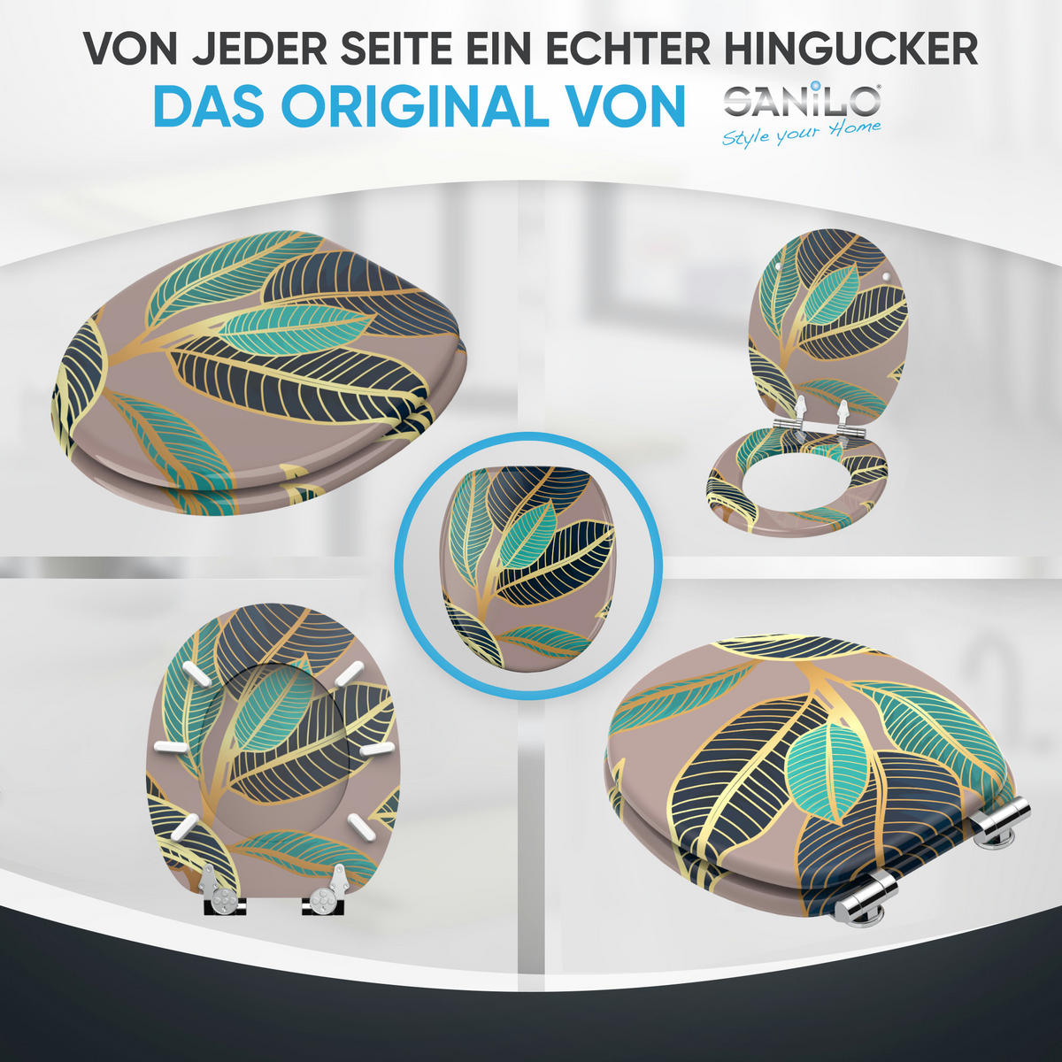 WC Sitz mit Absenkautomatik Zalina - Pink, Holzwerkstoff (38/6/47cm) - Sanilo