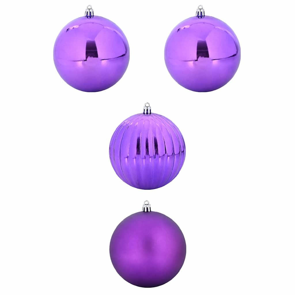 vidaXL Weihnachtskugelset Lila 20x20x20 cm