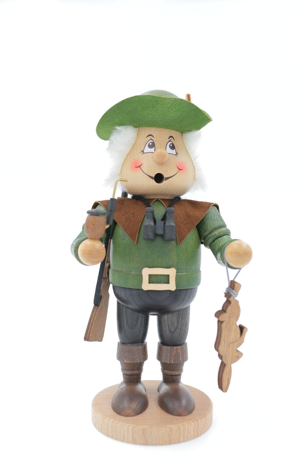 RAUCHFIGUR Wichtel Jäger 23 cm - Multicolor, Holz (11/22/0.1cm)